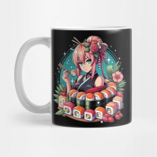 Anime Sushi Lover Japanese Art Mug